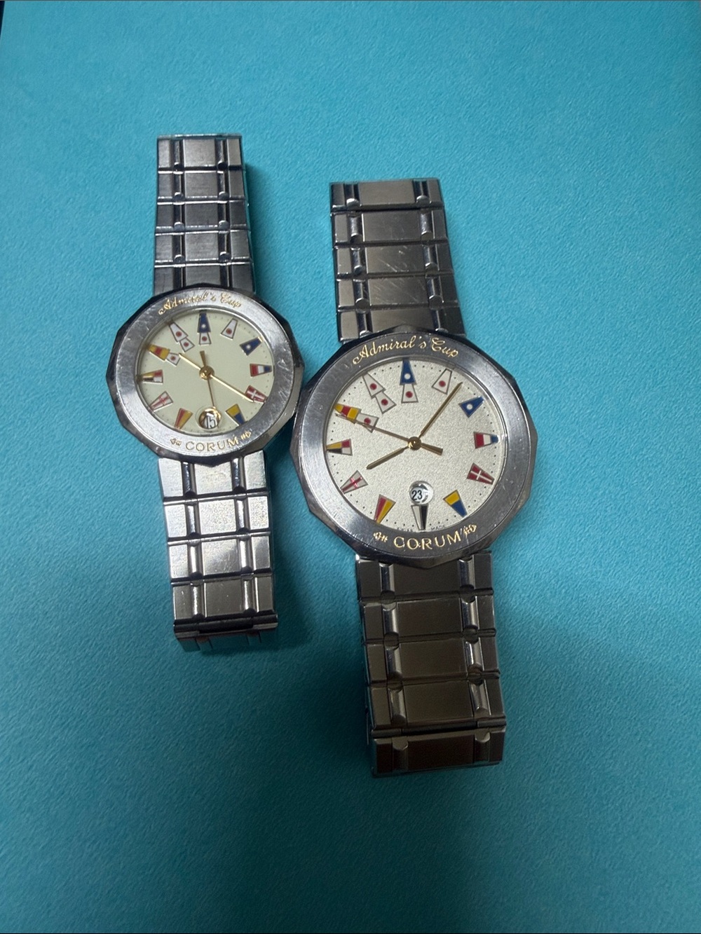Corum Admiral's Cup Stainless Steel Watch - pair